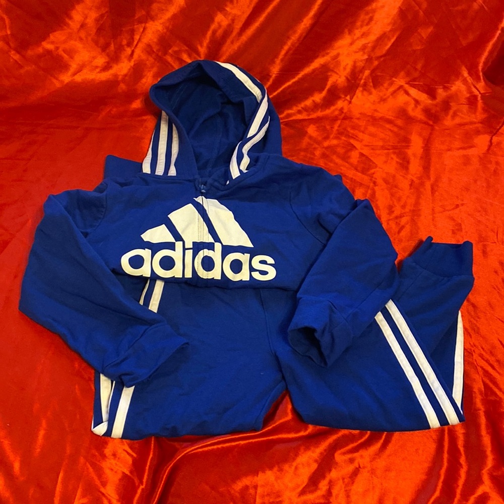 Adidas toddler jogging suit